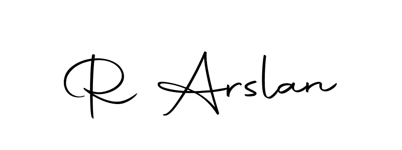 Here are the top 10 professional signature styles for the name R Arslan. These are the best autograph styles you can use for your name. R Arslan signature style 10 images and pictures png