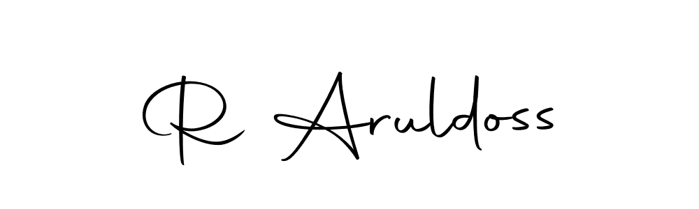 The best way (Autography-DOLnW) to make a short signature is to pick only two or three words in your name. The name R Aruldoss include a total of six letters. For converting this name. R Aruldoss signature style 10 images and pictures png