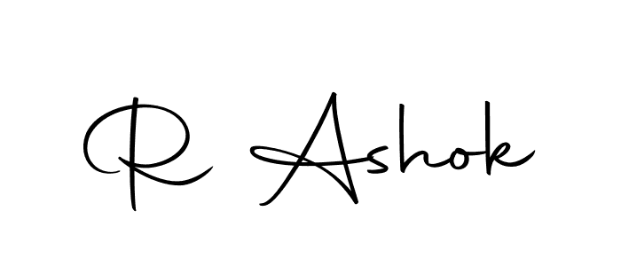 R Ashok stylish signature style. Best Handwritten Sign (Autography-DOLnW) for my name. Handwritten Signature Collection Ideas for my name R Ashok. R Ashok signature style 10 images and pictures png