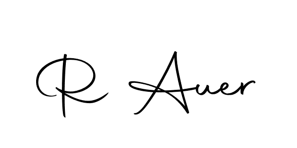 The best way (Autography-DOLnW) to make a short signature is to pick only two or three words in your name. The name R Auer include a total of six letters. For converting this name. R Auer signature style 10 images and pictures png