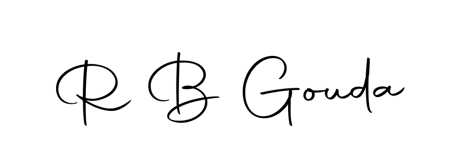 if you are searching for the best signature style for your name R B Gouda. so please give up your signature search. here we have designed multiple signature styles  using Autography-DOLnW. R B Gouda signature style 10 images and pictures png