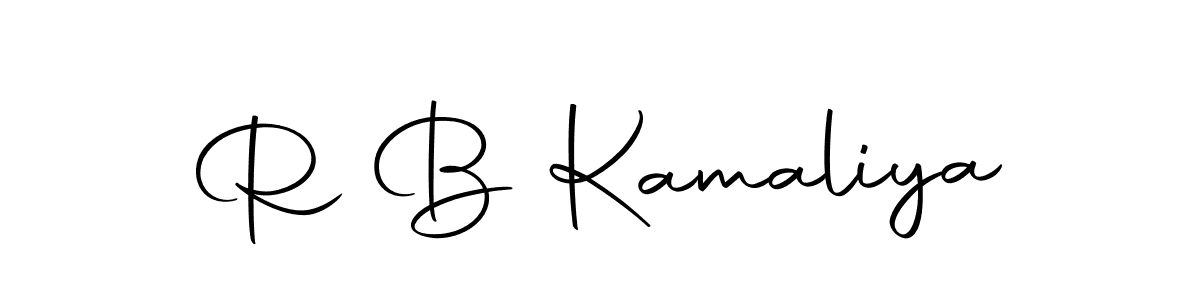 R B Kamaliya stylish signature style. Best Handwritten Sign (Autography-DOLnW) for my name. Handwritten Signature Collection Ideas for my name R B Kamaliya. R B Kamaliya signature style 10 images and pictures png