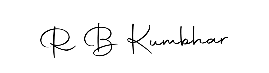 if you are searching for the best signature style for your name R B Kumbhar. so please give up your signature search. here we have designed multiple signature styles  using Autography-DOLnW. R B Kumbhar signature style 10 images and pictures png