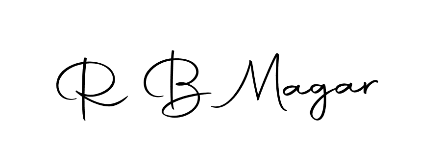 Make a beautiful signature design for name R B Magar. With this signature (Autography-DOLnW) style, you can create a handwritten signature for free. R B Magar signature style 10 images and pictures png
