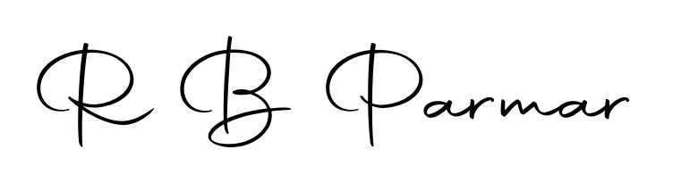 Generate high-definition signature styles for R B Parmar. The Autography-DOLnW typeface ensures crisp legibility and sophisticated design. R B Parmar signature style 10 images and pictures png