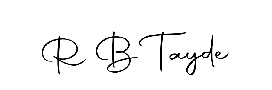 You should practise on your own different ways (Autography-DOLnW) to write your name (R B Tayde) in signature. don't let someone else do it for you. R B Tayde signature style 10 images and pictures png