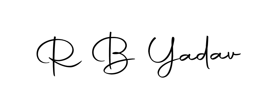 R B Yadav stylish signature style. Best Handwritten Sign (Autography-DOLnW) for my name. Handwritten Signature Collection Ideas for my name R B Yadav. R B Yadav signature style 10 images and pictures png