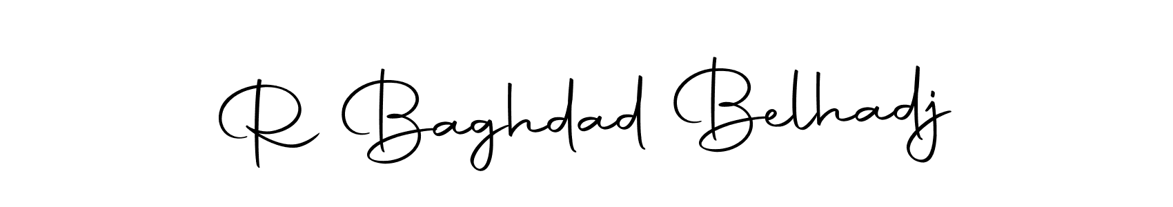 Design your own signature with our free online signature maker. With this signature software, you can create a handwritten (Autography-DOLnW) signature for name R Baghdad Belhadj. R Baghdad Belhadj signature style 10 images and pictures png