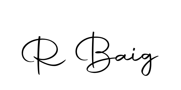Similarly Autography-DOLnW is the best handwritten signature design. Signature creator online .You can use it as an online autograph creator for name R Baig. R Baig signature style 10 images and pictures png