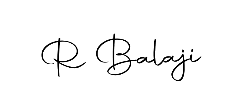 Design your own signature with our free online signature maker. With this signature software, you can create a handwritten (Autography-DOLnW) signature for name R Balaji. R Balaji signature style 10 images and pictures png