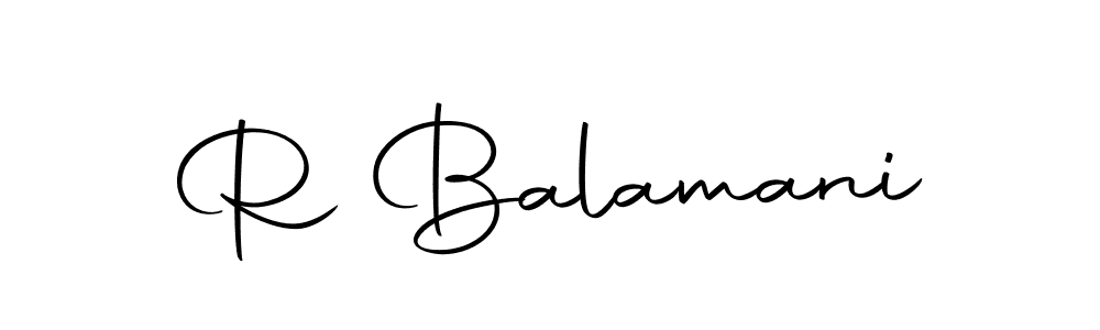 Also we have R Balamani name is the best signature style. Create professional handwritten signature collection using Autography-DOLnW autograph style. R Balamani signature style 10 images and pictures png