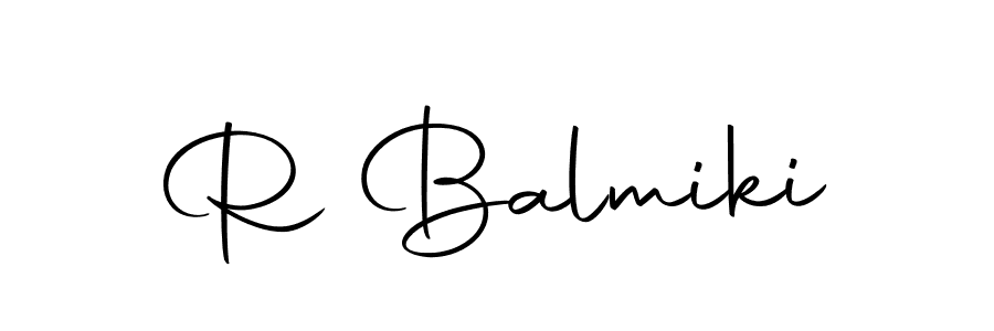 Design your own signature with our free online signature maker. With this signature software, you can create a handwritten (Autography-DOLnW) signature for name R Balmiki. R Balmiki signature style 10 images and pictures png