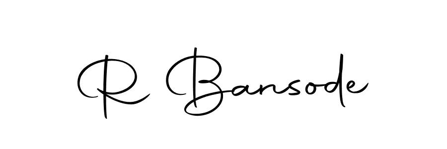 Make a beautiful signature design for name R Bansode. With this signature (Autography-DOLnW) style, you can create a handwritten signature for free. R Bansode signature style 10 images and pictures png