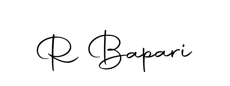 The best way (Autography-DOLnW) to make a short signature is to pick only two or three words in your name. The name R Bapari include a total of six letters. For converting this name. R Bapari signature style 10 images and pictures png