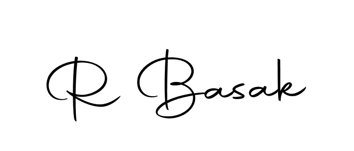 The best way (Autography-DOLnW) to make a short signature is to pick only two or three words in your name. The name R Basak include a total of six letters. For converting this name. R Basak signature style 10 images and pictures png