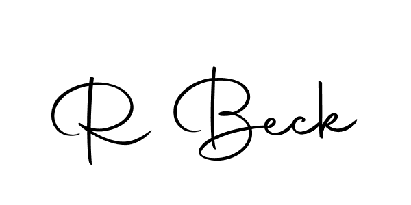 How to make R Beck name signature. Use Autography-DOLnW style for creating short signs online. This is the latest handwritten sign. R Beck signature style 10 images and pictures png
