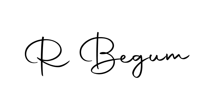Use a signature maker to create a handwritten signature online. With this signature software, you can design (Autography-DOLnW) your own signature for name R Begum. R Begum signature style 10 images and pictures png