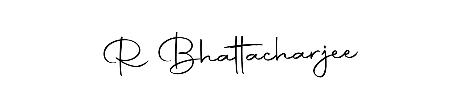 How to make R Bhattacharjee signature? Autography-DOLnW is a professional autograph style. Create handwritten signature for R Bhattacharjee name. R Bhattacharjee signature style 10 images and pictures png