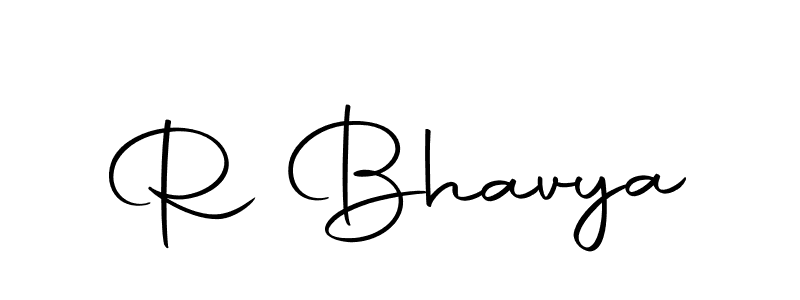 Create a beautiful signature design for name R Bhavya. With this signature (Autography-DOLnW) fonts, you can make a handwritten signature for free. R Bhavya signature style 10 images and pictures png