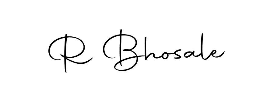 Make a beautiful signature design for name R Bhosale. Use this online signature maker to create a handwritten signature for free. R Bhosale signature style 10 images and pictures png