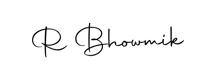 How to make R Bhowmik signature? Autography-DOLnW is a professional autograph style. Create handwritten signature for R Bhowmik name. R Bhowmik signature style 10 images and pictures png