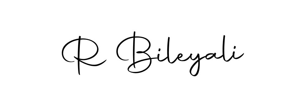 The best way (Autography-DOLnW) to make a short signature is to pick only two or three words in your name. The name R Bileyali include a total of six letters. For converting this name. R Bileyali signature style 10 images and pictures png