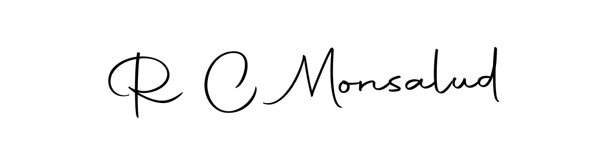 How to make R C Monsalud signature? Autography-DOLnW is a professional autograph style. Create handwritten signature for R C Monsalud name. R C Monsalud signature style 10 images and pictures png
