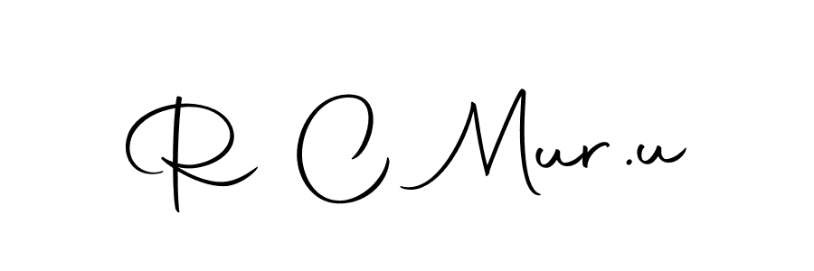 You should practise on your own different ways (Autography-DOLnW) to write your name (R C Mur.u) in signature. don't let someone else do it for you. R C Mur.u signature style 10 images and pictures png