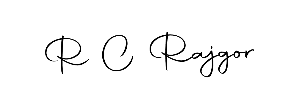 How to make R C Rajgor name signature. Use Autography-DOLnW style for creating short signs online. This is the latest handwritten sign. R C Rajgor signature style 10 images and pictures png