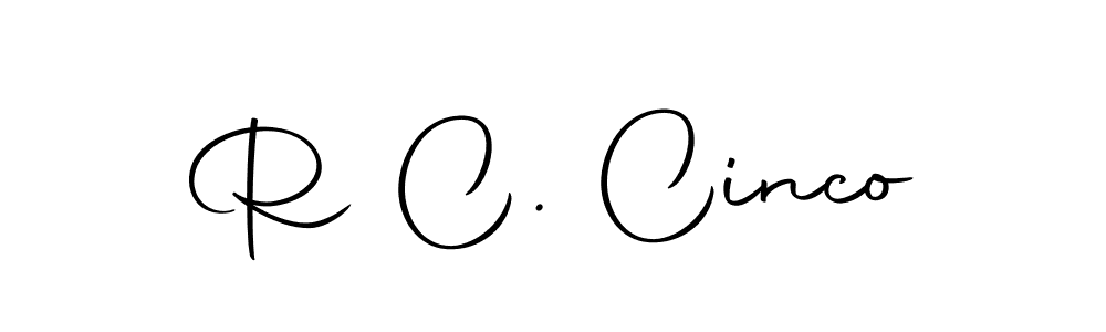 Use a signature maker to create a handwritten signature online. With this signature software, you can design (Autography-DOLnW) your own signature for name R C. Cinco. R C. Cinco signature style 10 images and pictures png