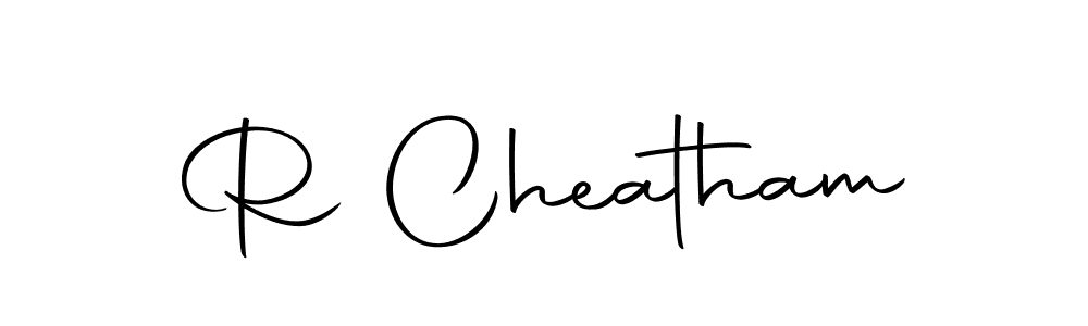 How to make R Cheatham name signature. Use Autography-DOLnW style for creating short signs online. This is the latest handwritten sign. R Cheatham signature style 10 images and pictures png