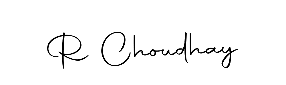 Also we have R Choudhay name is the best signature style. Create professional handwritten signature collection using Autography-DOLnW autograph style. R Choudhay signature style 10 images and pictures png