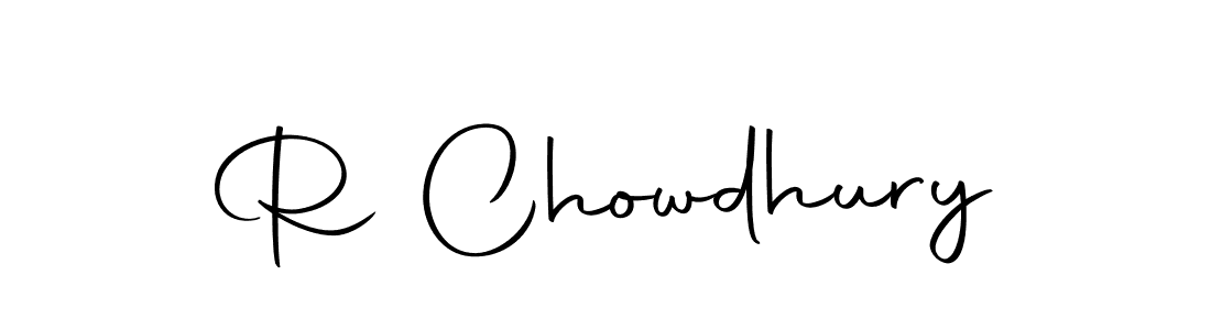 Create a beautiful signature design for name R Chowdhury. With this signature (Autography-DOLnW) fonts, you can make a handwritten signature for free. R Chowdhury signature style 10 images and pictures png