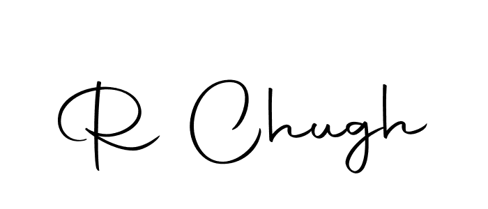 Similarly Autography-DOLnW is the best handwritten signature design. Signature creator online .You can use it as an online autograph creator for name R Chugh. R Chugh signature style 10 images and pictures png