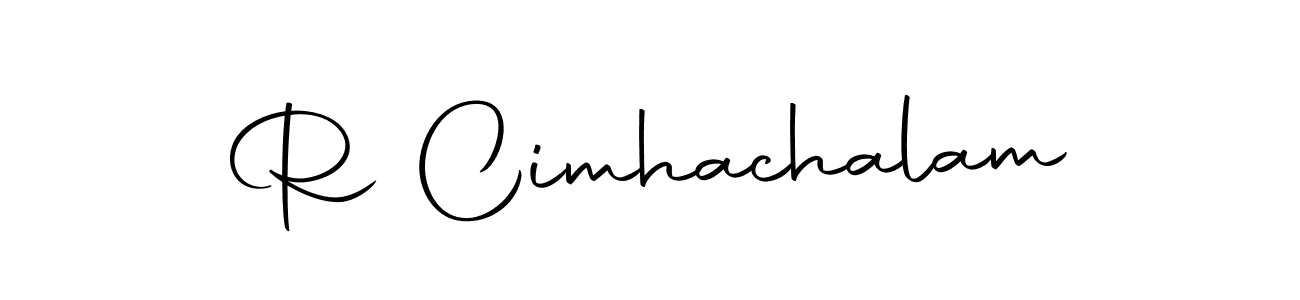 How to make R Cimhachalam signature? Autography-DOLnW is a professional autograph style. Create handwritten signature for R Cimhachalam name. R Cimhachalam signature style 10 images and pictures png
