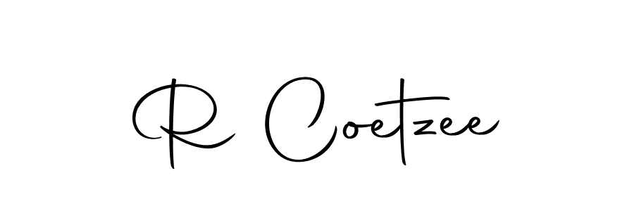 Also we have R Coetzee name is the best signature style. Create professional handwritten signature collection using Autography-DOLnW autograph style. R Coetzee signature style 10 images and pictures png