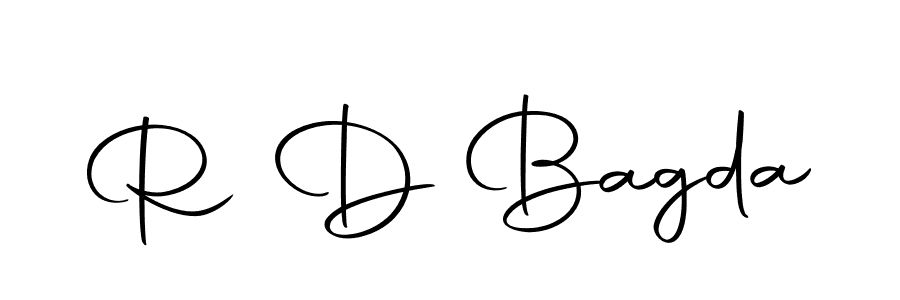 The best way (Autography-DOLnW) to make a short signature is to pick only two or three words in your name. The name R D Bagda include a total of six letters. For converting this name. R D Bagda signature style 10 images and pictures png