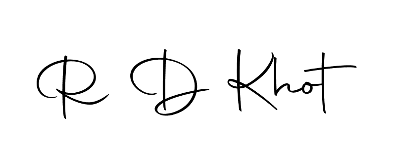 Use a signature maker to create a handwritten signature online. With this signature software, you can design (Autography-DOLnW) your own signature for name R D Khot. R D Khot signature style 10 images and pictures png