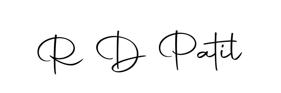 Make a beautiful signature design for name R D Patil. With this signature (Autography-DOLnW) style, you can create a handwritten signature for free. R D Patil signature style 10 images and pictures png