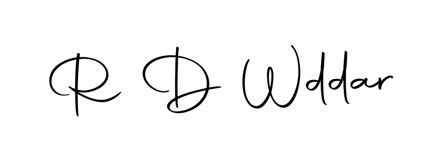 Similarly Autography-DOLnW is the best handwritten signature design. Signature creator online .You can use it as an online autograph creator for name R D Wddar. R D Wddar signature style 10 images and pictures png