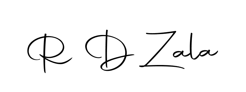 You can use this online signature creator to create a handwritten signature for the name R D Zala. This is the best online autograph maker. R D Zala signature style 10 images and pictures png