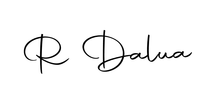 How to make R Dalua signature? Autography-DOLnW is a professional autograph style. Create handwritten signature for R Dalua name. R Dalua signature style 10 images and pictures png