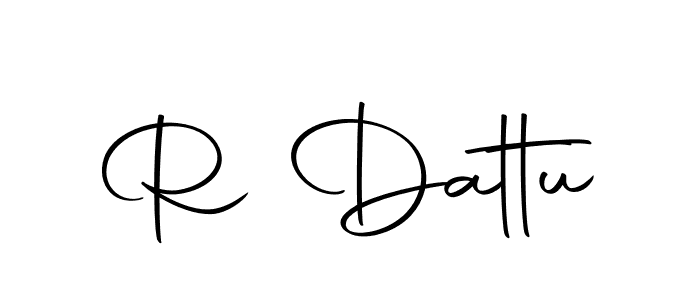 How to make R Dattu signature? Autography-DOLnW is a professional autograph style. Create handwritten signature for R Dattu name. R Dattu signature style 10 images and pictures png