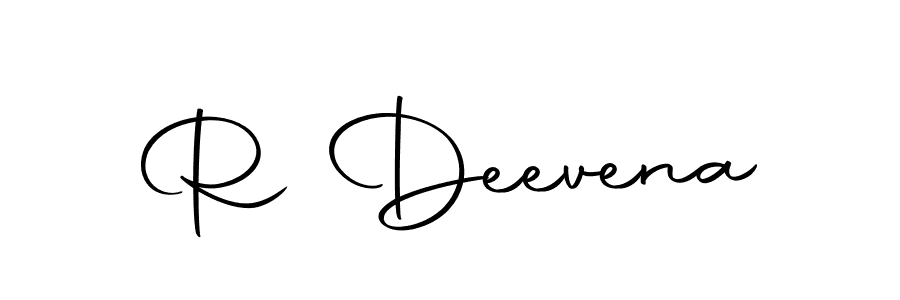 Make a beautiful signature design for name R Deevena. Use this online signature maker to create a handwritten signature for free. R Deevena signature style 10 images and pictures png