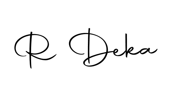 Make a beautiful signature design for name R Deka. With this signature (Autography-DOLnW) style, you can create a handwritten signature for free. R Deka signature style 10 images and pictures png