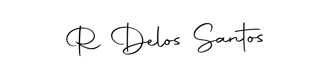 Create a beautiful signature design for name R Delos Santos. With this signature (Autography-DOLnW) fonts, you can make a handwritten signature for free. R Delos Santos signature style 10 images and pictures png