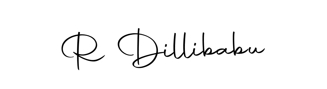 Create a beautiful signature design for name R Dillibabu. With this signature (Autography-DOLnW) fonts, you can make a handwritten signature for free. R Dillibabu signature style 10 images and pictures png