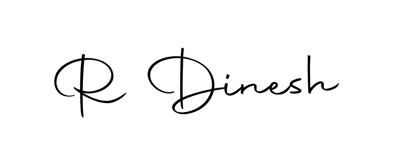 The best way (Autography-DOLnW) to make a short signature is to pick only two or three words in your name. The name R Dinesh include a total of six letters. For converting this name. R Dinesh signature style 10 images and pictures png