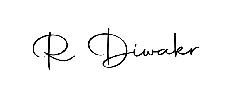 Create a beautiful signature design for name R Diwakr. With this signature (Autography-DOLnW) fonts, you can make a handwritten signature for free. R Diwakr signature style 10 images and pictures png