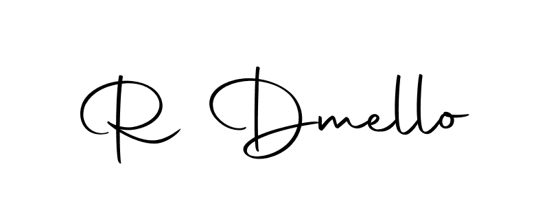 Also we have R Dmello name is the best signature style. Create professional handwritten signature collection using Autography-DOLnW autograph style. R Dmello signature style 10 images and pictures png